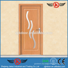 JK-P9087 madera mdf pvc interior PVC puerta de diseño al por mayor
